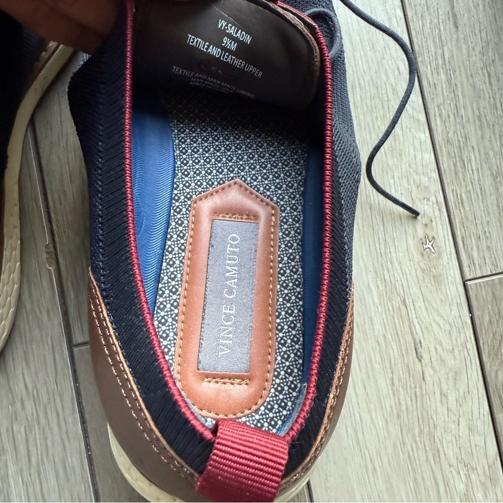 Vince Camuto Navy and Brown Oxfords - Picture 7 of 8